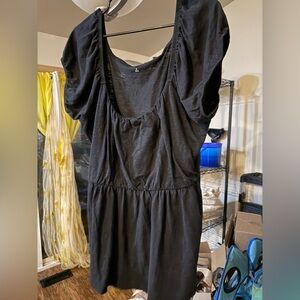 Black Babydoll Scoop Neck